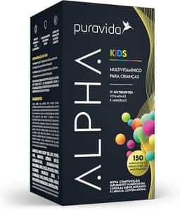Puravida Vitaminas para Crianças Alpha Kids 150 Minicápsulas Mastigáveis