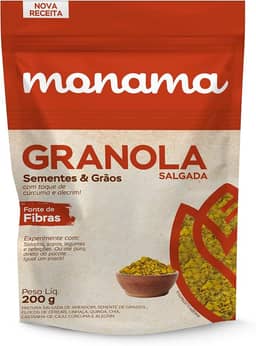 Granola Salgada Monama - Alecrim e Cúrcuma Sem Glúten - 200g