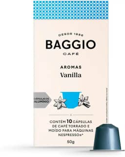 Baggio Café Cápsulas De Café Aroma Vanilla Compatível Com Nespresso Contém 10 Cápsulas