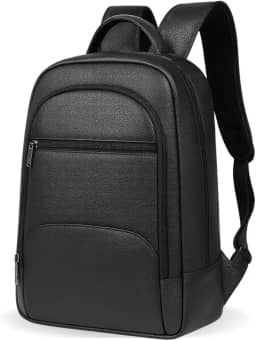 Mochila Masculina Couro Legítimo Notebook até 15.6 Polegadas Executiva Slim Premium Luxo MONOLO