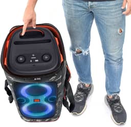 Case Bolsa Bag Polo Culture Compatível com Partybox 110 Camuflada Abertura Frontal