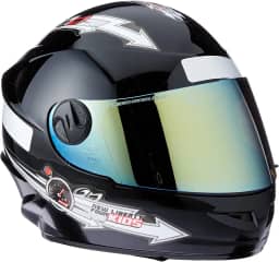 CAPACETE FECHADO PRO TORK LIBERTY FOR KIDS SOLID PRETO TAM. 54 VIS. DOURADA