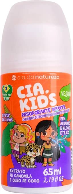 Cia Da Natureza - Desodorante Roll On Cia Da Natureza 65Ml Cia Kids Camomila