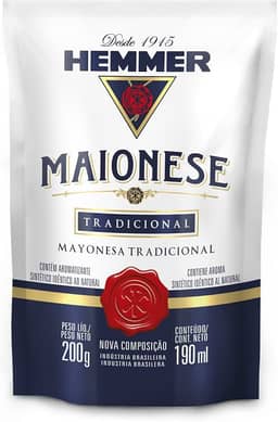 Hemmer Maionese Tradicional Sache Hemmer 200G