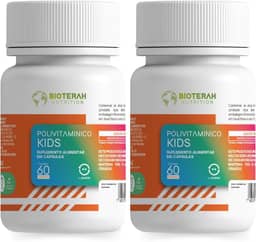 Polivitamínico Kids 120CAPS BIOTERAH - Suplemento Infantil Completo Vitaminas e Minerais Suporte Nutricional