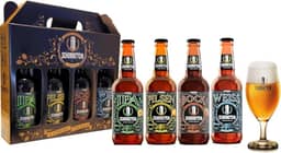 Presente Degustação de Cerveja Artesanal Schornstein: Bock + Pilsen + IPA + Weiss + Taça 350 ml