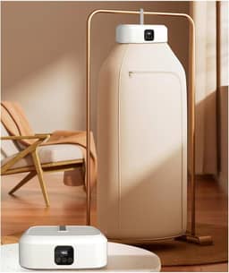 Secador de roupas, Mini Secador para Roupas, Secadora de Roupas, Secador, Secador Portatil, com Função de Temporizador e 2 Níveis de Aquecimento, Design de Tensão Ampla, Adequado para 110V ~ 220V