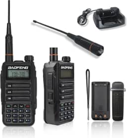 Rádio comunicador, walkie-talkie longo alcance, bateria de 1800mAh, rádio portátil (1 peça)