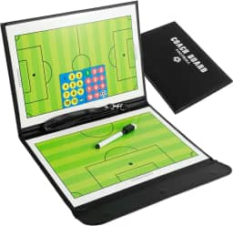 FALESOUL Placa de treinamento de futebol, kit de prancheta magnética tática para treinadores de futebol, placa de treinador de estratégia portátil com apagamento a seco, treinadores de basquete, placa