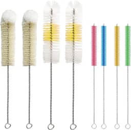 Kit de limpeza de narguilé de 8 peças, conjunto de escovas de limpeza premium para garrafa de água Shisha