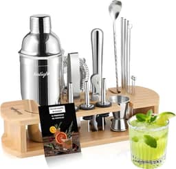 Kit Coqueteleira Inox bartender Profissional 16 Peças 750ml