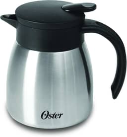 OSTER GARRAFA TÉRMICA EM AÇO INOX 500ML CASSELBECK – CORPO E CÁPSULA EM AÇO INOXIDÁVEL E TAMPA COM ALÇA EM BAQUELITE