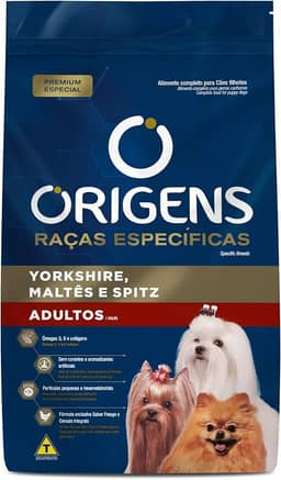 Origens Ração Seca Para Cães Adultos Raças Específicas Yorkshire/Maltês/Spitz Sabor Frango 1Kg