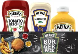 Heinz Pack Hamburguer Ketchup 397G + Maionese 215G + Mostarda 255gG