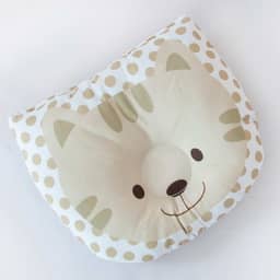 Travesseiro Almofada Anatômico de Bichinhos para Bebê Feminino e Masculino RN (Gato)