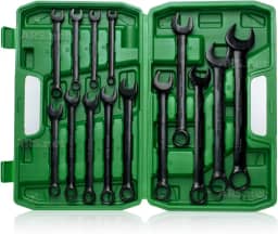 Jogo De Chaves Combinadas 8 a 24mm Aço Com Maleta Ferramentas 14 Peças