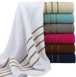 Kit 5 Toalha de Banho Dubai 100% Algodão 70x130cm 330g/m² Macia com Alta Absorção Grossa (Sortido)