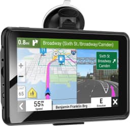 Navegador GPS PRO para carro, trailer/motoristas comerciais, semi caminhão, mapa duplo da América do Norte/Sul de 16G, guia de direção de virada de voz, atualização vitalícia gratuita do mapa