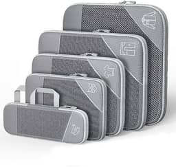 Organizador de Mala, Kit 5 Necessaire Organizadores de Malas para Viagem, Kit Organizador de Mala, Kit Organizador de Malas para Viagem, Organizador Mala