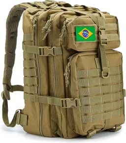 QT&QY Mochila Tática de 45L MOLLE com Bolsos Múltiplos e Material Durável para Sobrevivência de 3 Dias, Emergência, Caminhadas, Trekking e Caça Rucksack