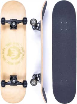 Skate Maple Profissional Montado Cisco Skate Logo Gold 7.75