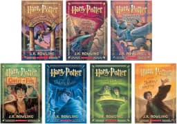 25 Year Anniversary Editon of Harry Potter Paperback Full Book Set Volumes 1-7 (Limited Edition, Original cover)