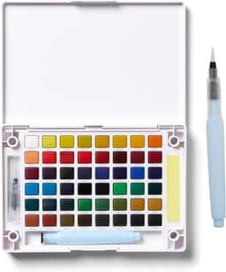 CONJ DE AQUARELA ARTISTICO KOI WATER COLORS - 48 CORES - USO PROFISSIONAL