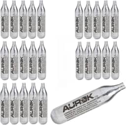 Kit Com 25un Co2 Aurok Cilindros De Pressão 12g Sem rosca