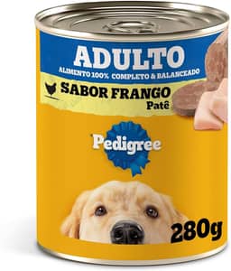 Ração Úmida Pedigree Lata Patê de Frango para Cães Adultos 280 g