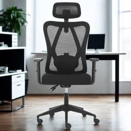 Cadeira de Escritório Presidente Reclinável NR17 Apoio Lombar Duoffice Allure DU335