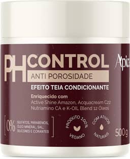 Ápice Tratamento Anti Porosidade pH Control | Máscara Acidificante com Efeito Teia, Restauração e Brilho para Todas as Curvaturas | 500g