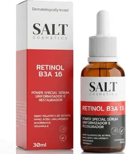 Sérum 3,5% Nano Retinol + 6% Niacinamida + 5,5% Ácido Hialurônico + 1% Vitamina E - Salt Cosmetics