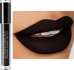 Batom preto fosco líquido de longa duração para mulheres batons à prova de manchas Color Stay Dark Black Batons Vegan Cruelty-Free Lip Gloss (rosa preta 911)