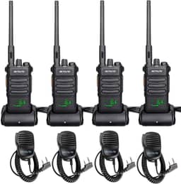 Retevis RT86 Rádio profissional bidirecional de longo alcance, walkie talkies de alta potência para adultos com microfone de ombro, rádios bidirecionais resistentes, recarregáveis, 2600 mAh, USB