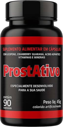 ProstAtivo 90 Cápsulas Próstata Inchada Dor Urinária Hiperplasia