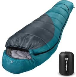 Bessport Saco de dormir Mummy | Saco de dormir extremo de 3 a 4 estações para adultos em clima frio de 9,4 a 7,2 °C – quente e lavável, para caminhadas, viagens e atividades ao ar livre