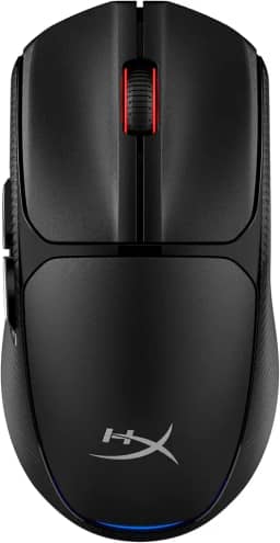 HyperX Pulsefire Fuse Rato Gaming sem fios, ultra leve 75 g, autonomia 85 h, ambidextro, 12000DPI, 6 botões, cor preta
