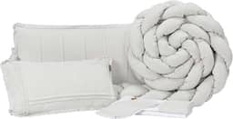 Kit Berco Slim Linho Bege Mescla 06 Peças