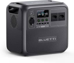 BLUETTI AC180 Gerador de Energia Solar, Bateria LiFePO4 de 1.152Wh, 0-80% em 45 Minutos, 2 Saídas CA 220V|1.800W (Pico de 2.700W), Estação de Energia Portátil para Camping, Falta de Energia