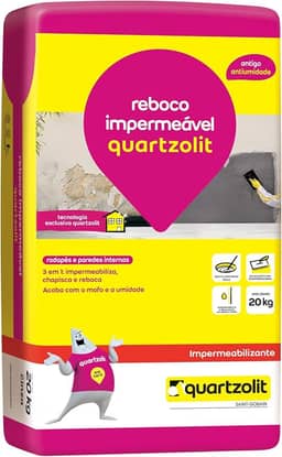 IMPERMEABILIZANTE REBOCO IMPERMEÁVEL QUARTZOLIT - SACO 20KG