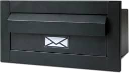 Caixinha De Correio Inox Moderna All Black 29cm