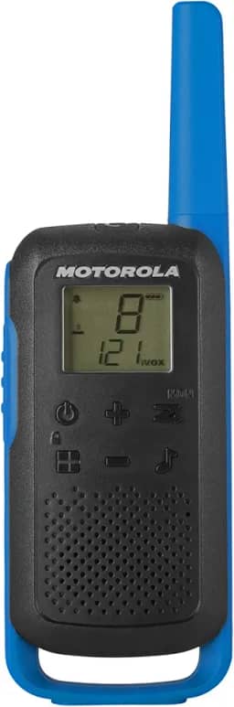 Motorola Solutions Rádio bidirecional T270 preto com embalagem dupla azul