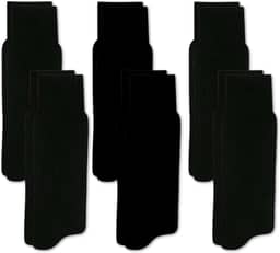 Kit 06 Pares Meia Social Casual Selene Cano Longo Canelado Masculino Adulto