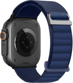 Pulseira de nylon Alpine Loop - compatível com Apple Watch Ultra 2/Ultra de 49 mm, 45 mm e 44 mm, ajustável com pulseira de gancho de metal C para iWatch Ultra 2 iWatch Ultra série 10 de 46 mm SE/9/8