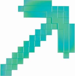 Acessório de fantasia de picareta de diamante Minecraft, acessório de fantasia de plástico oficial do Minecraft, tamanho único (comprimento de 38 cm)