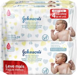 Johnson's Baby Lenços Umedecidos Recém Nascido, 192 Unidades