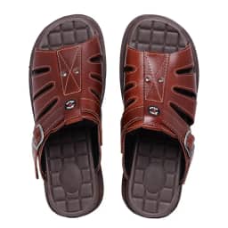 Sandália Chinelo Masculino Couro Legítimo Anti-stress…