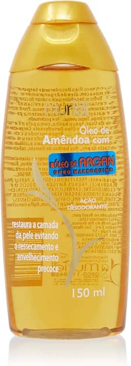 Óleo Corporal de Amêndoas com Argan 150Ml, Muriel