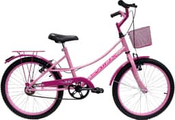 Bicicleta Aro 20 Feminina Retrô Com Bagageiro e Cesta Saidx Belinha