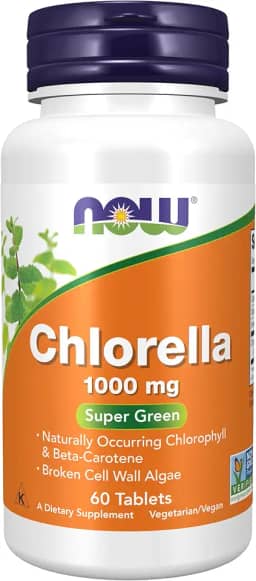 Chlorella 1000mg 60 Tabletes - Now Foods